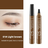 Microblading Tattoo Eyebrow Pen Four Fork Tip Eyebrow Contouring Pencil