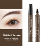 Microblading Tattoo Eyebrow Pen Four Fork Tip Eyebrow Contouring Pencil