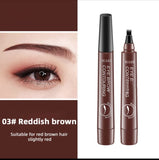 Microblading Tattoo Eyebrow Pen Four Fork Tip Eyebrow Contouring Pencil