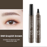 Microblading Tattoo Eyebrow Pen Four Fork Tip Eyebrow Contouring Pencil