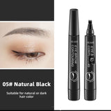 Microblading Tattoo Eyebrow Pen Four Fork Tip Eyebrow Contouring Pencil