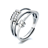 Adjustable Anxiety Ring Tri Ring