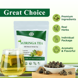 Ain Moringa Detox Tea – Pure 100% Natural Herbal Blend for Weight Loss, Cleansing & Vitality – Caffeine-Free Wellness Tea