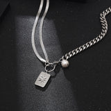 Special-interest Design Titanium Steel Double Layer Chain