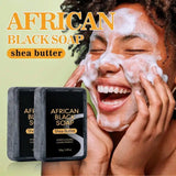 African Black Soap Shea Butter Cleansing Soap for Face Body