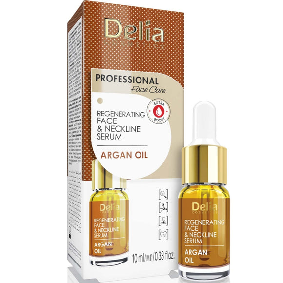 Delia Argan Oil Regenerating Face & Neckline Serum - 10ml