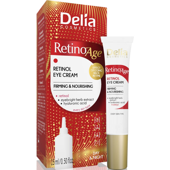 Delia Retinoage Firming & Nourishing Retinol Eye Cream - 15ml