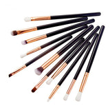 Pro Eye Shadow Brushes Set Makeup Brush Set Kit  - 12 Pieces