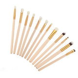 Pro Eye Shadow Brushes Set Makeup Brush Set Kit  - 12 Pieces