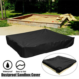 Sandpit Cover Bench Seat Sand Protector Box Cover Oxford Waterproof - 150x150x20cm