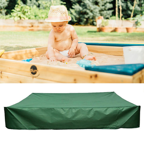 Sandpit Cover Bench Seat Sand Protector Box Cover Oxford Waterproof - 150x150x20cm