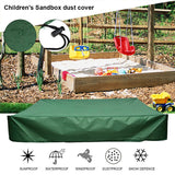 Sandpit Cover Bench Seat Sand Protector Box Cover Oxford Waterproof - 150x150x20cm