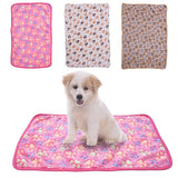 Warm Pet Mat Paw Print Cat Dog Puppy Fleece Soft Blanket Bed Cushion Cover - 76x52cm