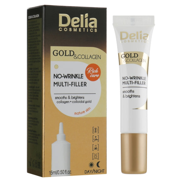 Delia Gold & Collagen No-Wrinkle Multi-Filler Cream Concentrate - 15ml